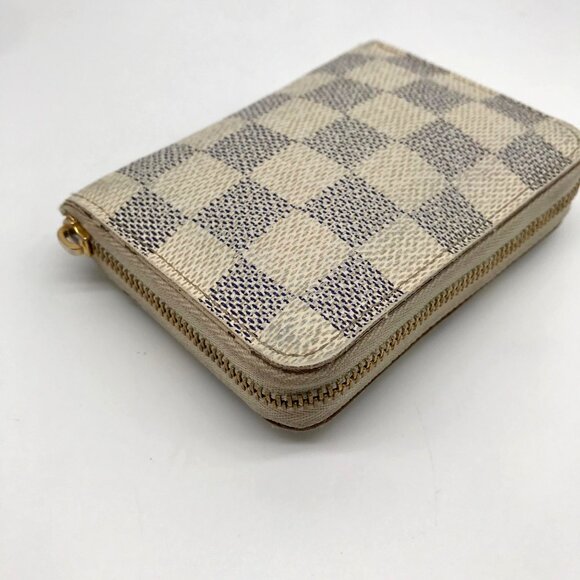 Louis Vuitton Damier Azur Zippy Coated Canvas Coin Wallet - Picture 6 of 12